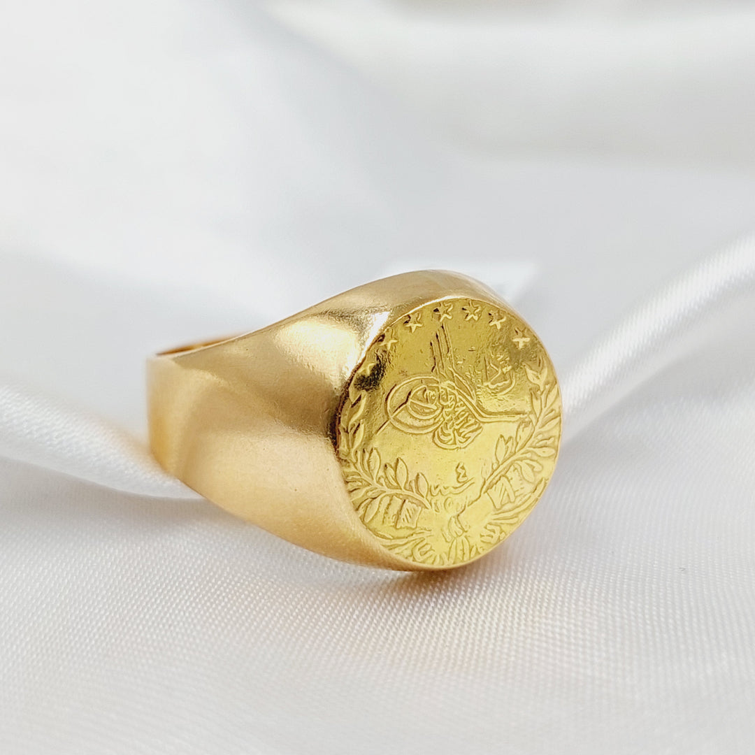 Rashadi Mens Ring  Made of 21K Yellow Gold by Saeed Jewelry-31061