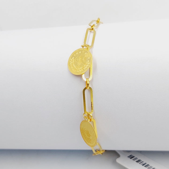 Rashadi Paperclip Bracelet  Made Of 18K Yellow Gold by Saeed Jewelry-30239