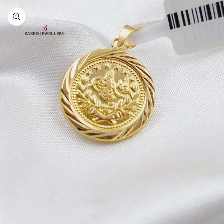 Rashadi Pendant  Made Of 18K Yellow Gold by Saeed Jewelry-29647