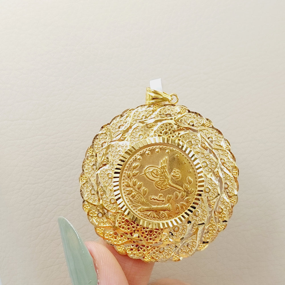 Rashadi Pendant Made Of 21K Yellow Gold by Saeed Jewelry-28479