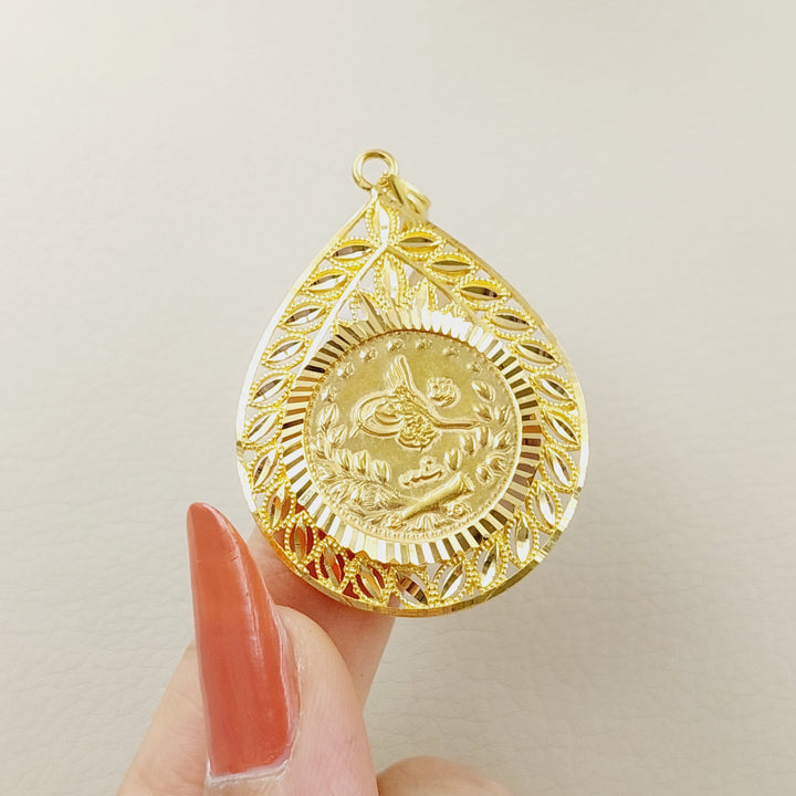 Rashadi Pendant  Made Of 21K Yellow Gold by Saeed Jewelry-28795