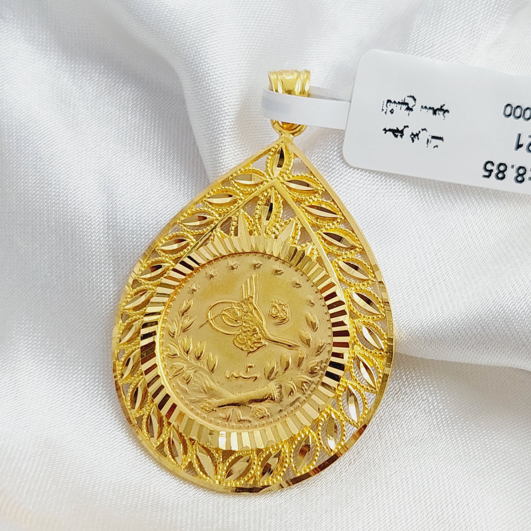 Rashadi Pendant  Made Of 21K Yellow Gold by Saeed Jewelry-28795
