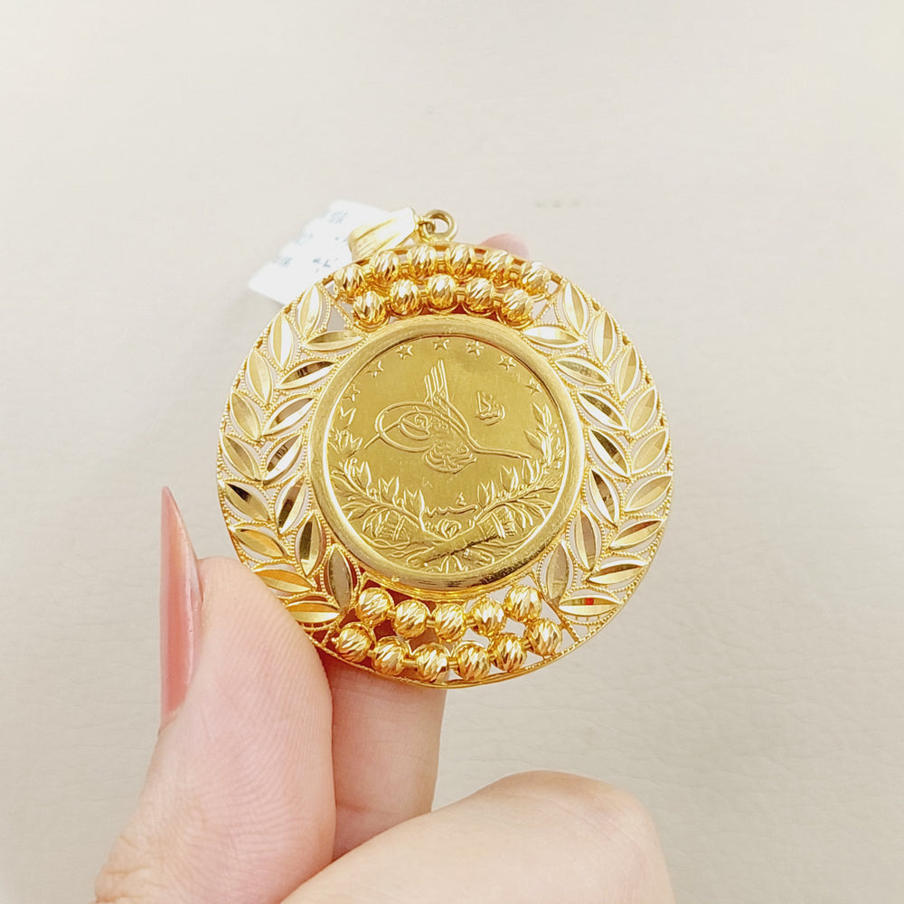 Rashadi Pendant  Made Of 21K Yellow Gold by Saeed Jewelry-28884