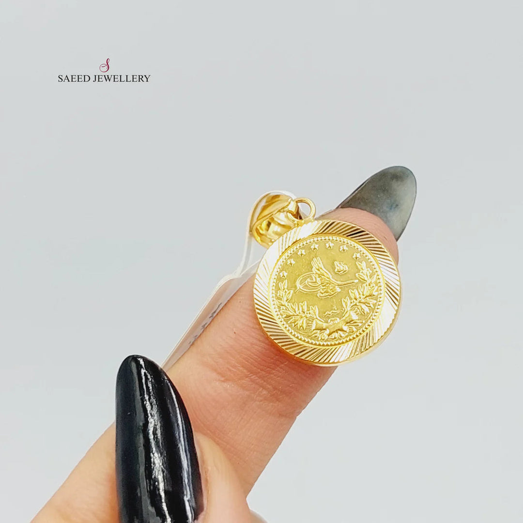 Rashadi Pendant  Made Of 21K Yellow Gold by Saeed Jewelry-28963
