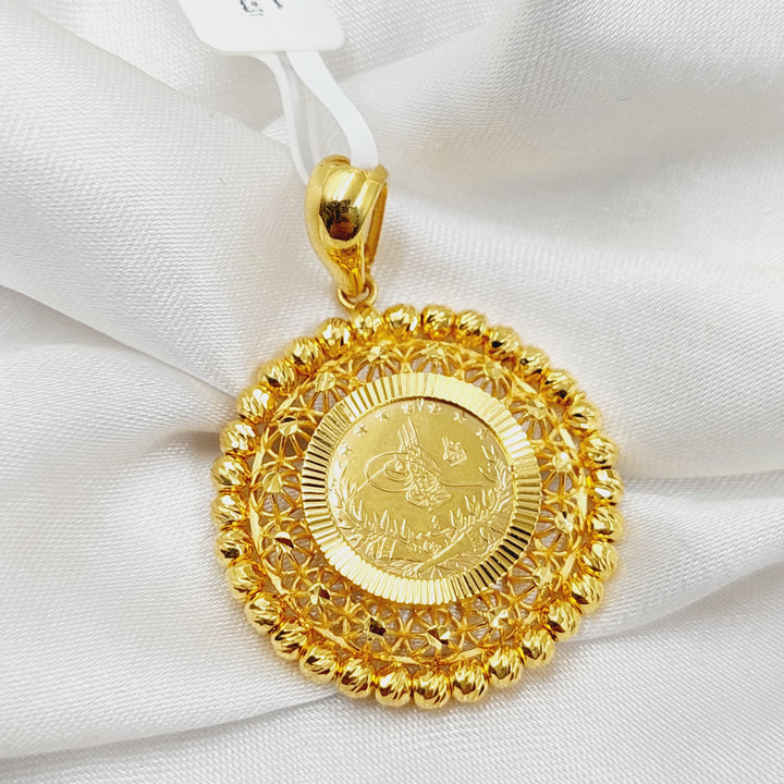 Rashadi Pendant  Made Of 21K Yellow Gold by Saeed Jewelry-29418