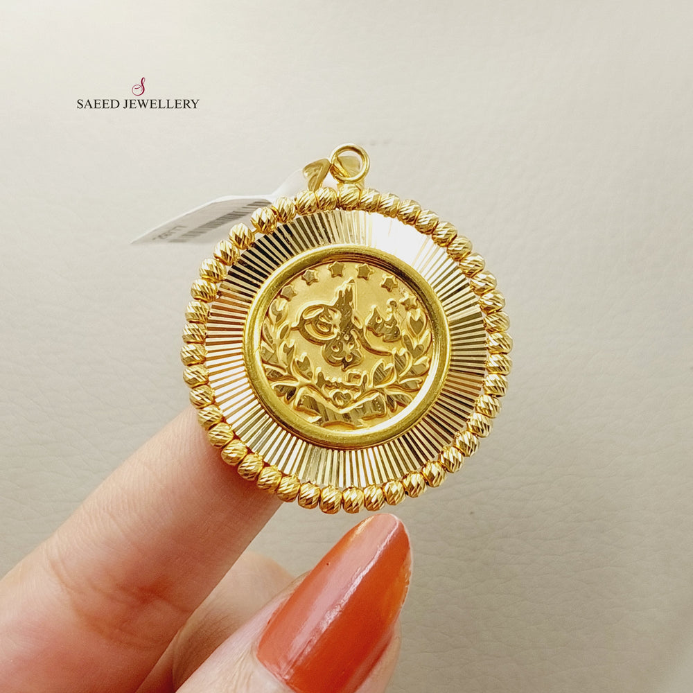 Rashadi Pendant  Made Of 21K Yellow Gold by Saeed Jewelry-29777