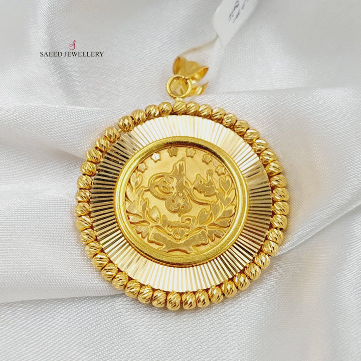 Rashadi Pendant  Made Of 21K Yellow Gold by Saeed Jewelry-29777
