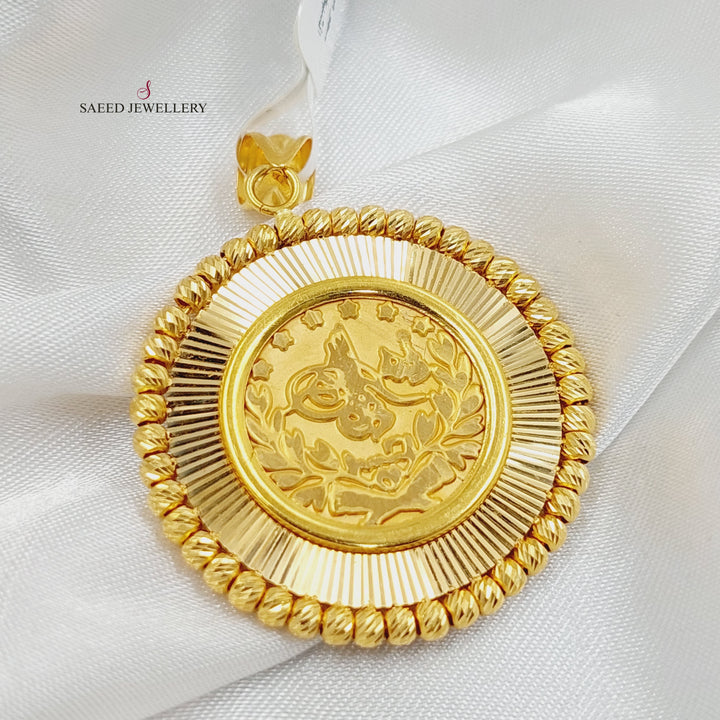 Rashadi Pendant  Made Of 21K Yellow Gold by Saeed Jewelry-29777