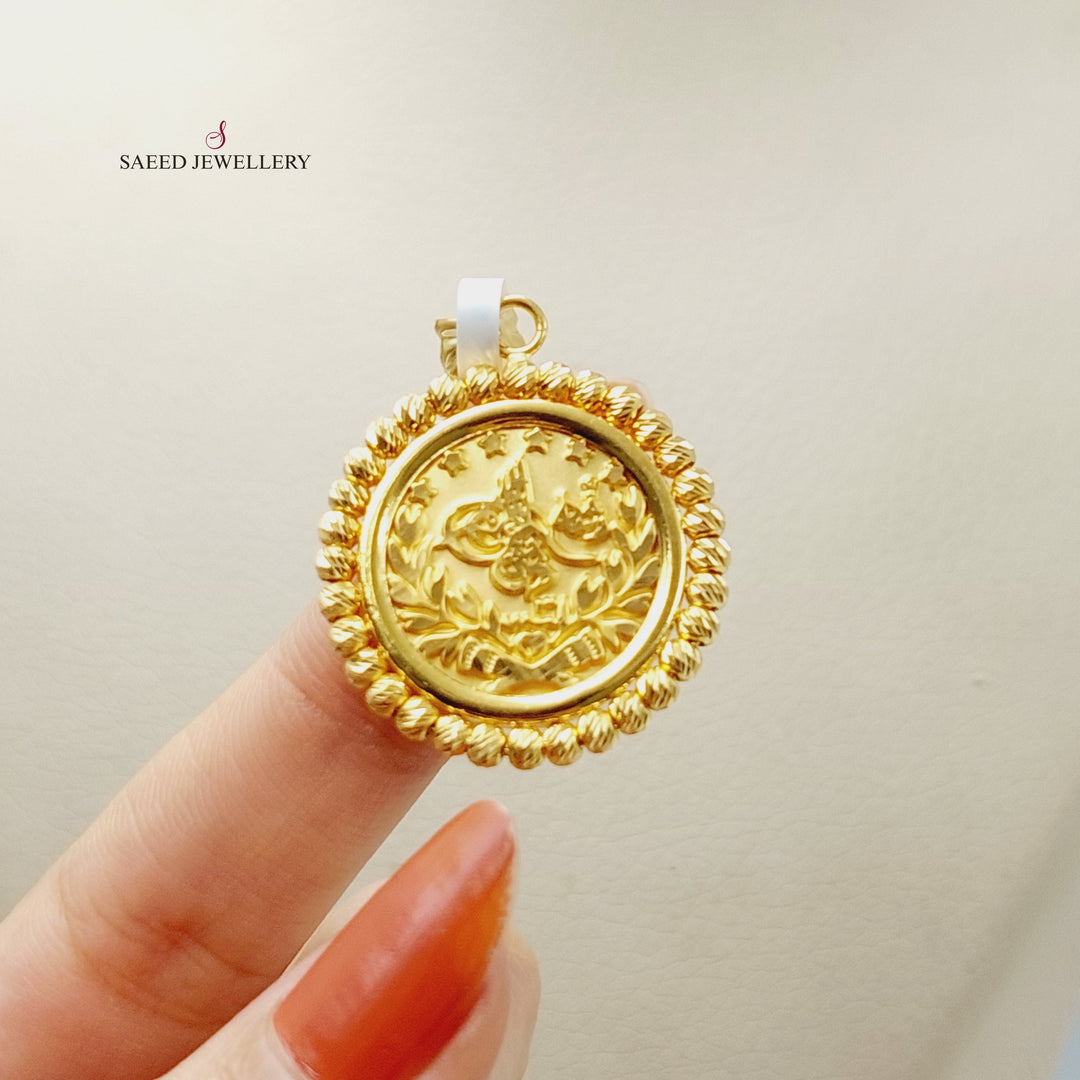 Rashadi Pendant  Made Of 21K Yellow Gold by Saeed Jewelry-29778