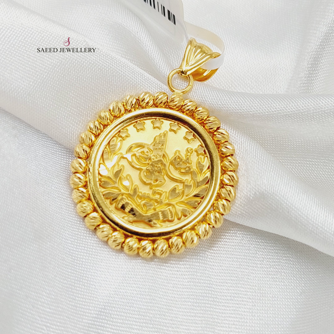 Rashadi Pendant  Made Of 21K Yellow Gold by Saeed Jewelry-29778