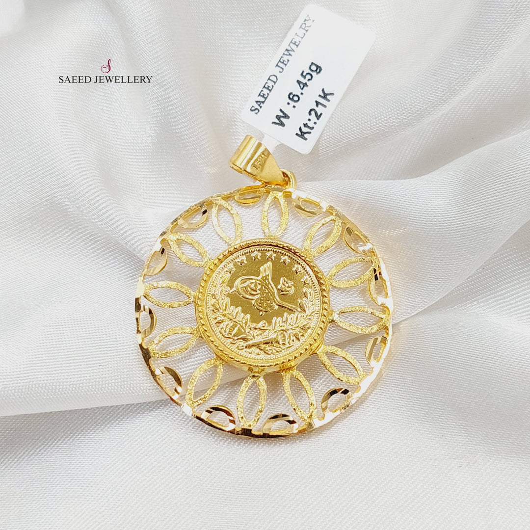 Rashadi Pendant  Made of 21K Yellow Gold by Saeed Jewelry-30795