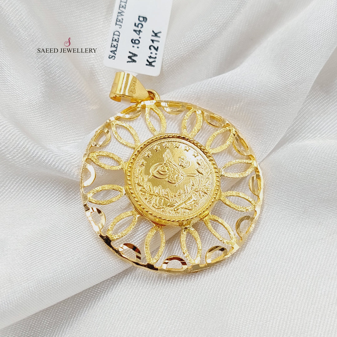 Rashadi Pendant  Made of 21K Yellow Gold by Saeed Jewelry-30795
