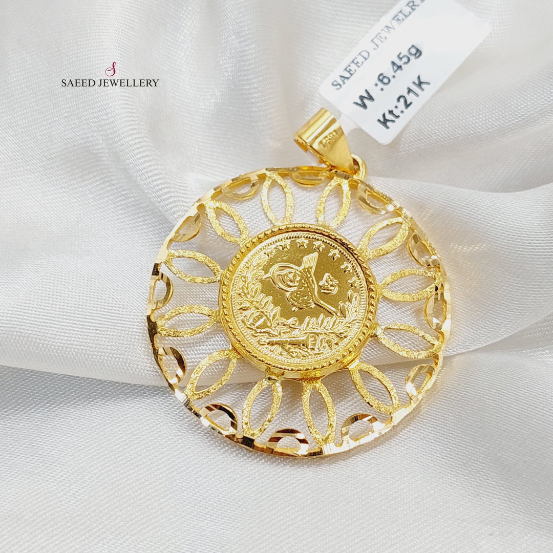 Rashadi Pendant  Made of 21K Yellow Gold by Saeed Jewelry-30795