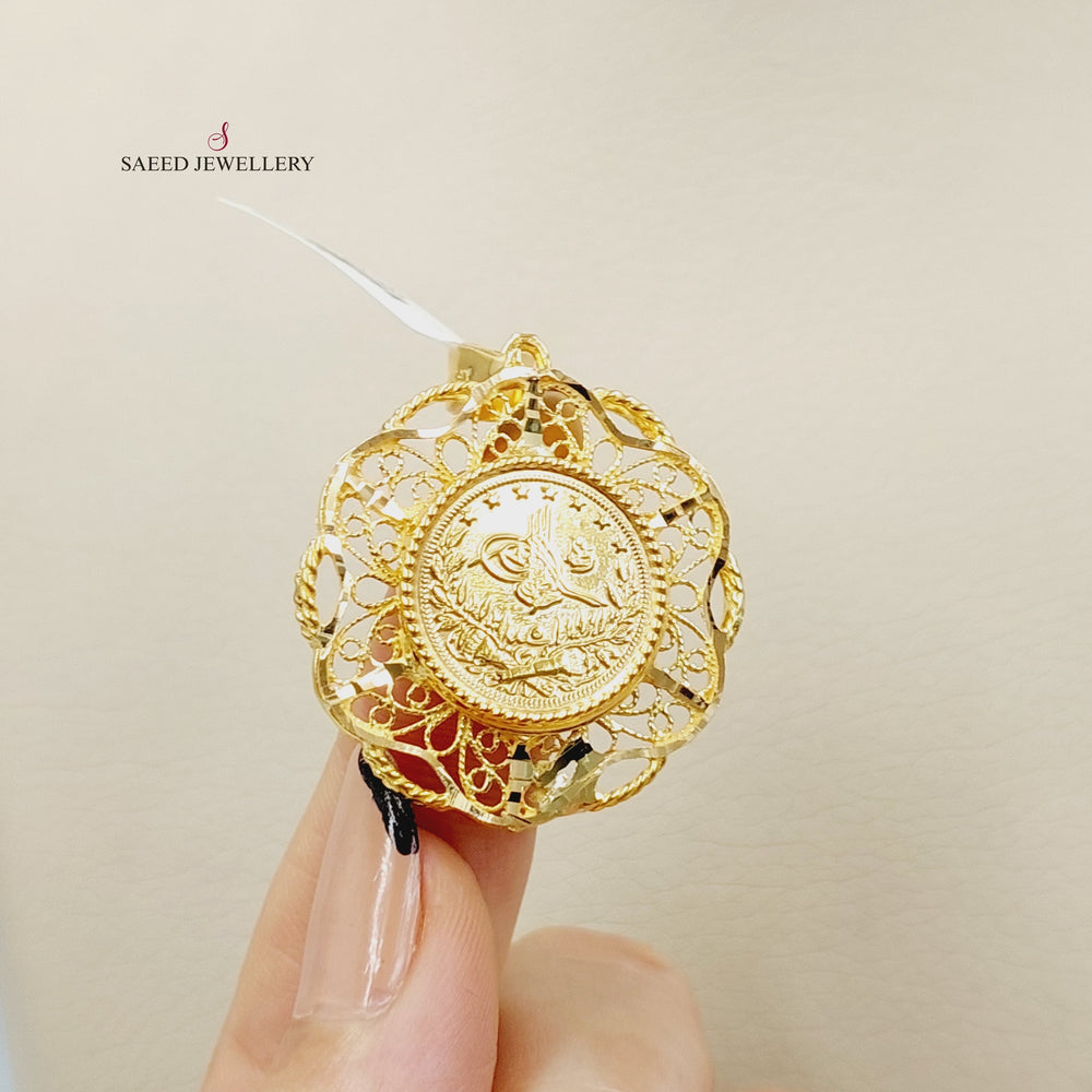 Rashadi Pendant  Made of 21K Yellow Gold by Saeed Jewelry-30796