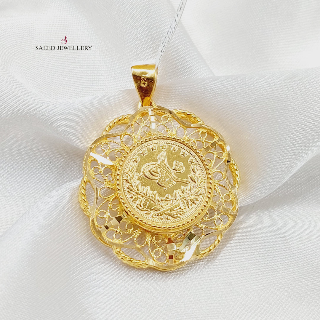 Rashadi Pendant  Made of 21K Yellow Gold by Saeed Jewelry-30796