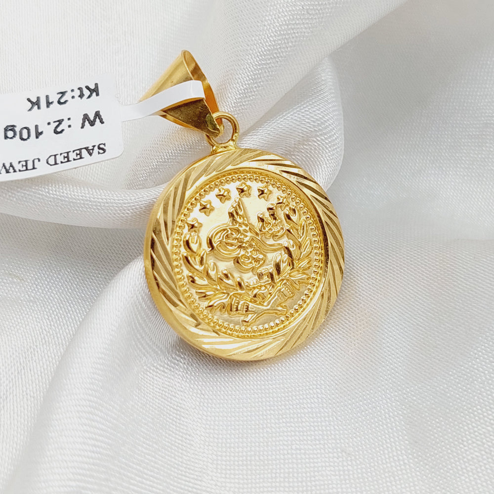 Rashadi Pendant  Made of 21K Yellow Gold by Saeed Jewelry-31177