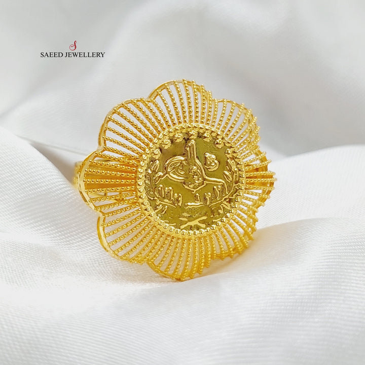 Rashadi Ring Made Of 21K Yellow Gold by Saeed Jewelry-27725