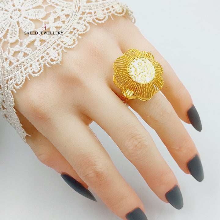 Rashadi Ring Made Of 21K Yellow Gold by Saeed Jewelry-27725