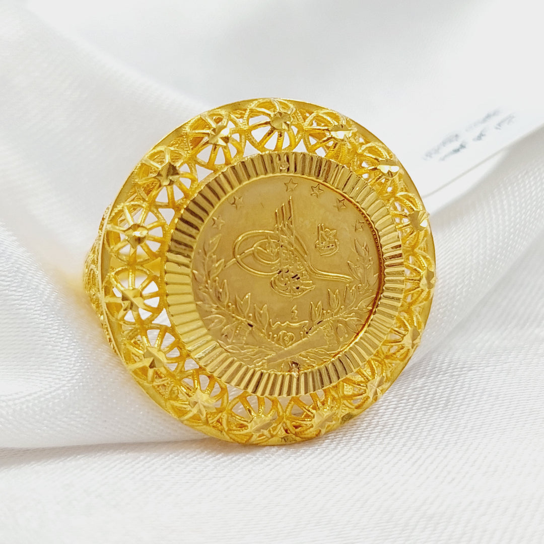 Rashadi Ring Made Of 21K Yellow Gold by Saeed Jewelry-28356