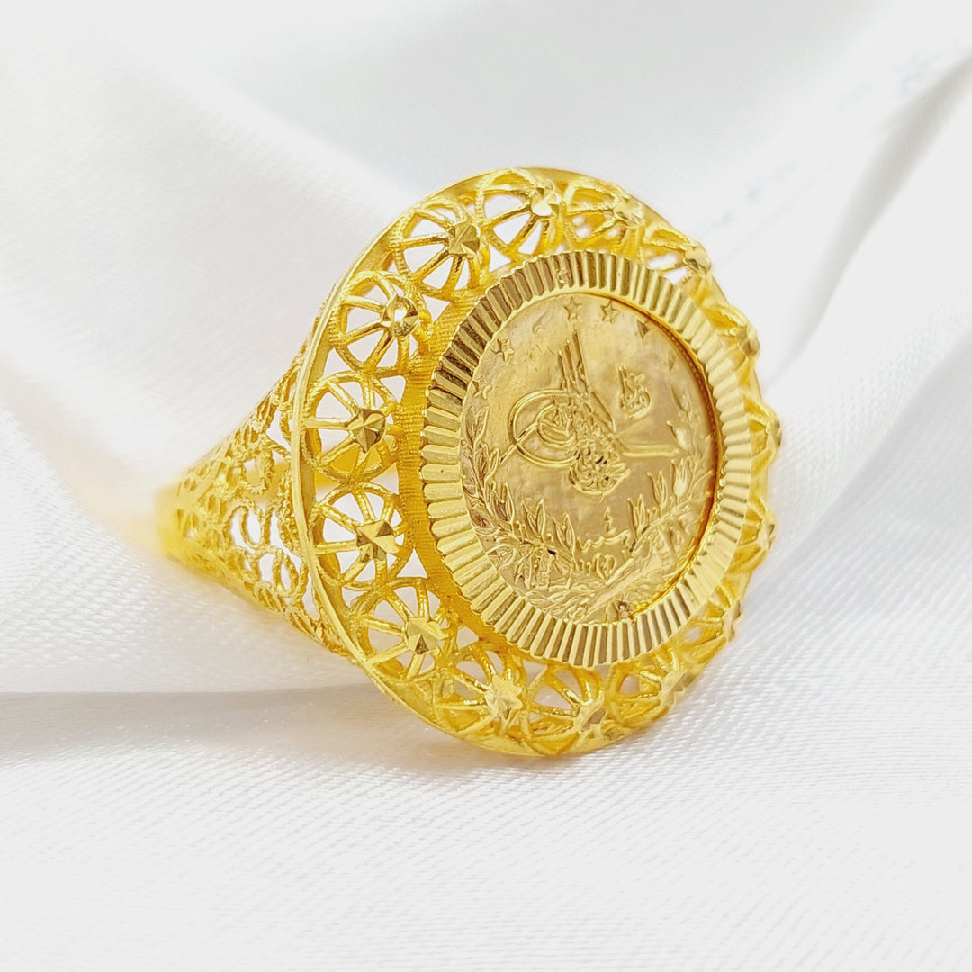Rashadi Ring Made Of 21K Yellow Gold by Saeed Jewelry-28356