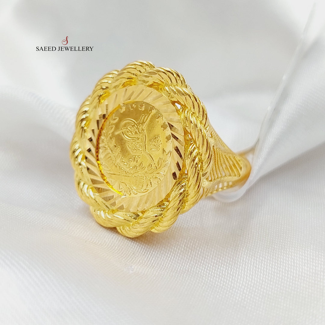 Rashadi Ring Made Of 21K Yellow Gold by Saeed Jewelry-28374