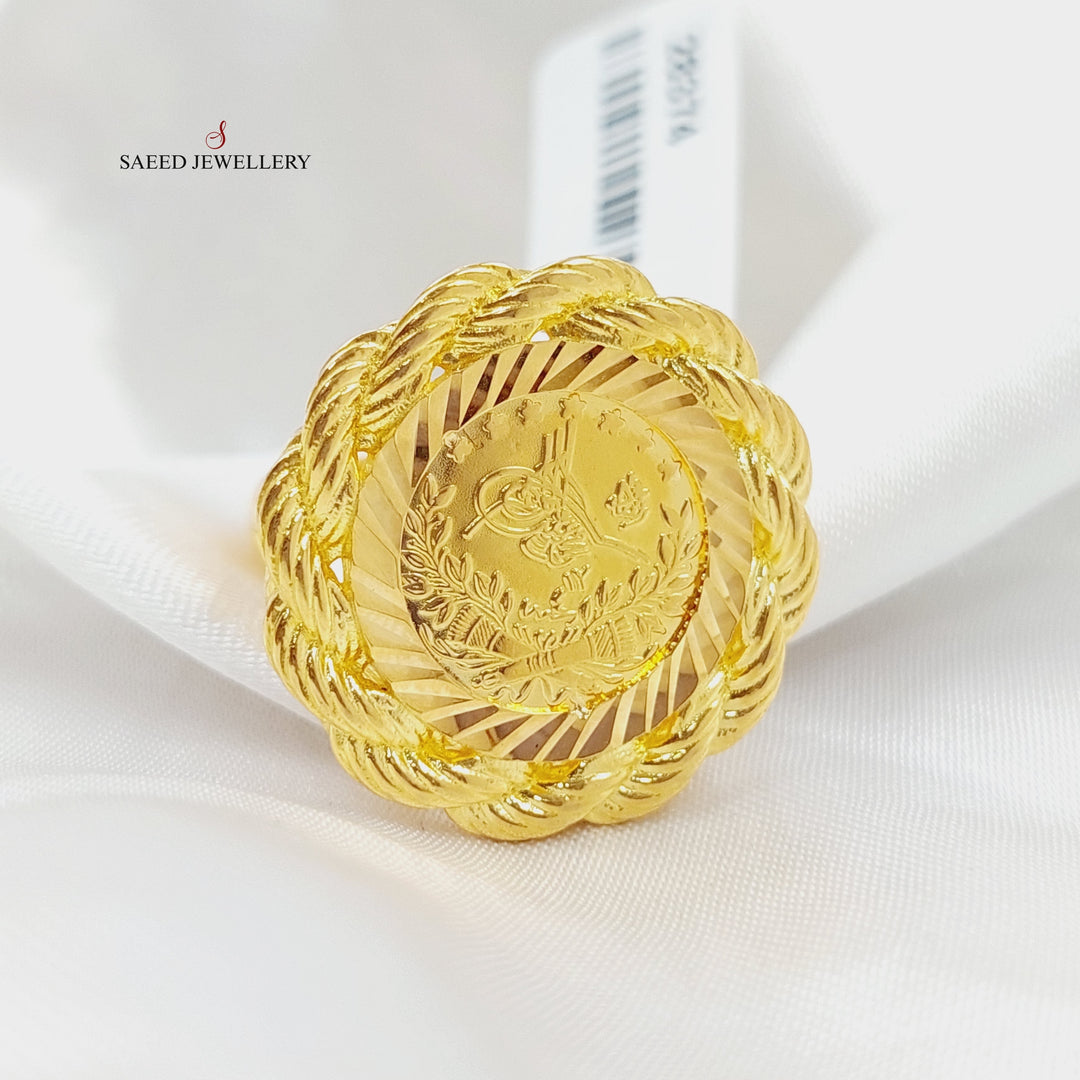 Rashadi Ring Made Of 21K Yellow Gold by Saeed Jewelry-28374