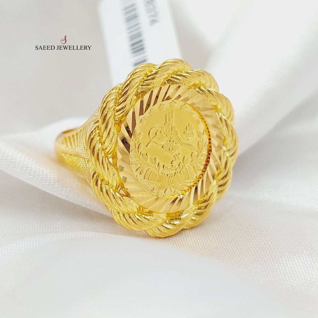 Rashadi Ring Made Of 21K Yellow Gold by Saeed Jewelry-28374