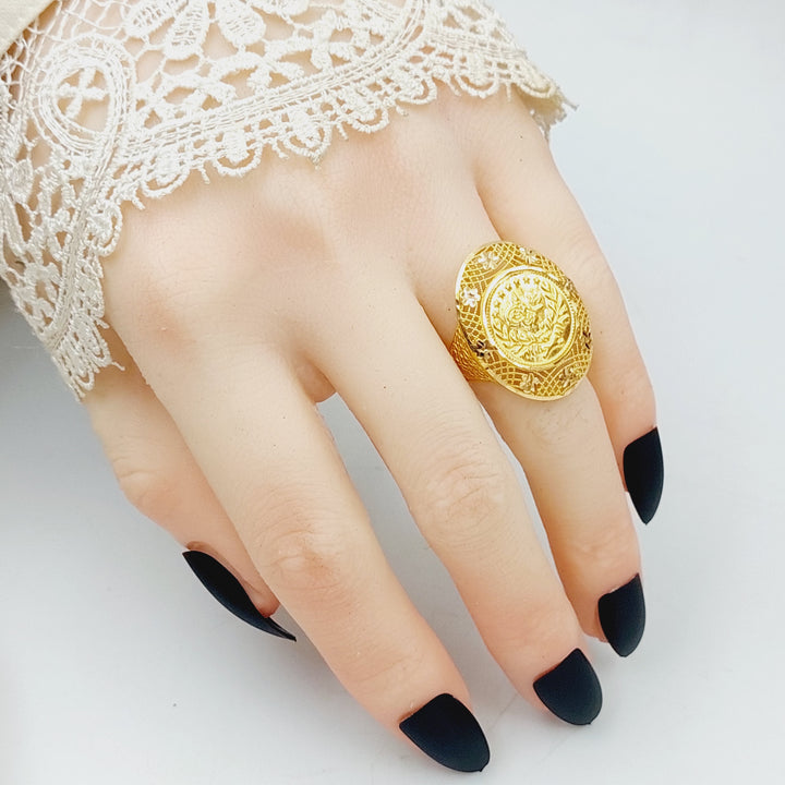 Rashadi Ring Made Of 21K Yellow Gold by Saeed Jewelry-28417