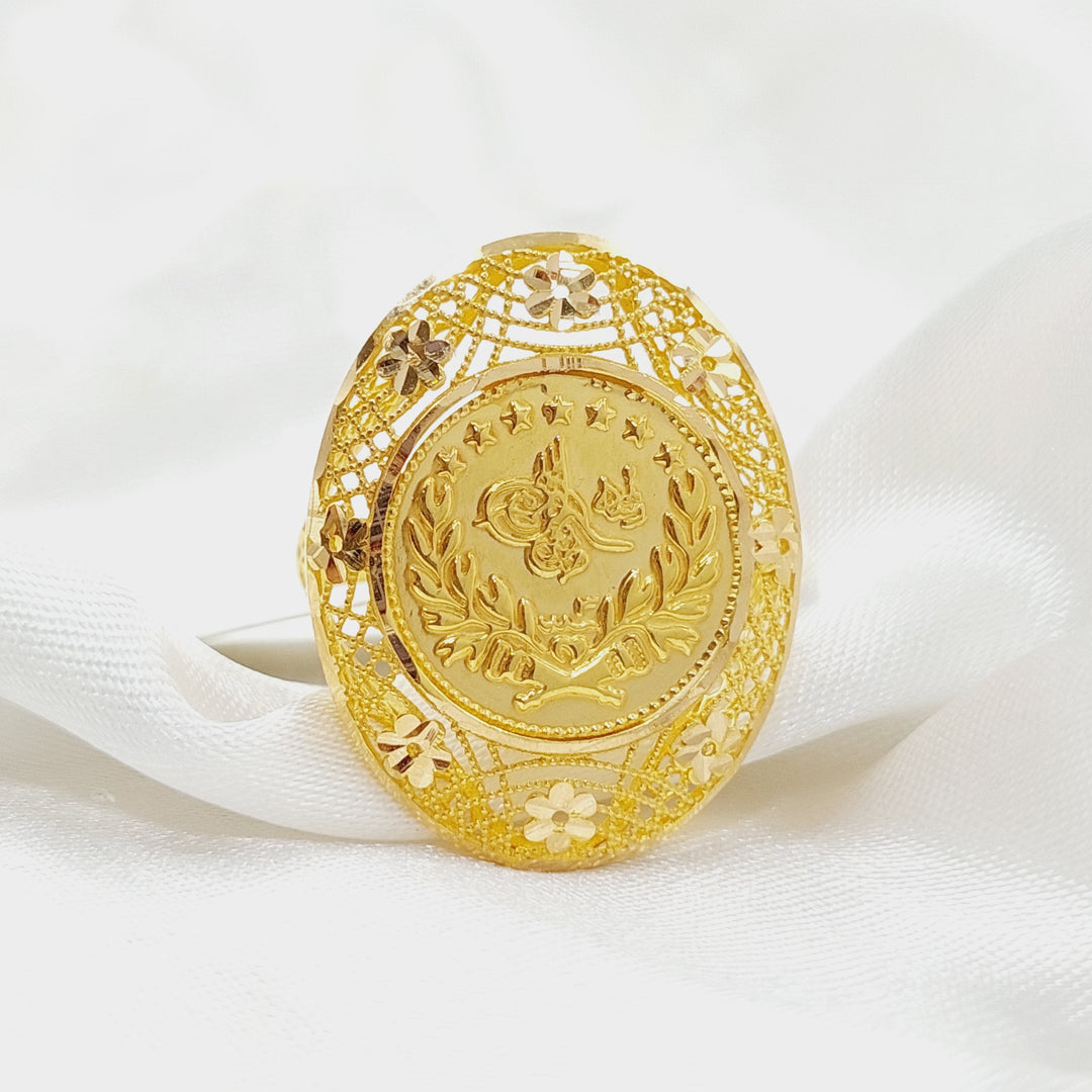 Rashadi Ring Made Of 21K Yellow Gold by Saeed Jewelry-28417