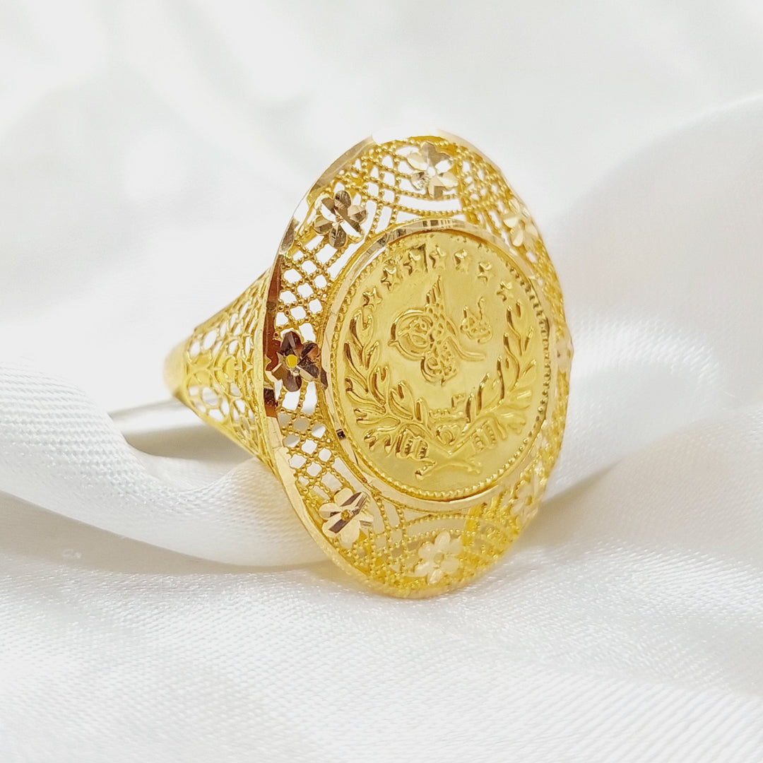 Rashadi Ring Made Of 21K Yellow Gold by Saeed Jewelry-28417