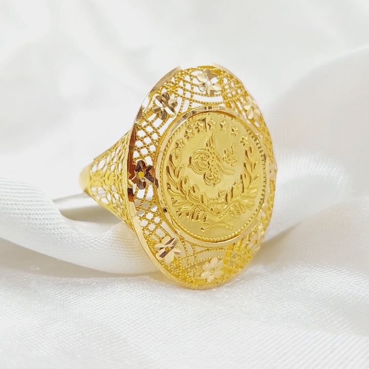 Rashadi Ring Made Of 21K Yellow Gold by Saeed Jewelry-28417