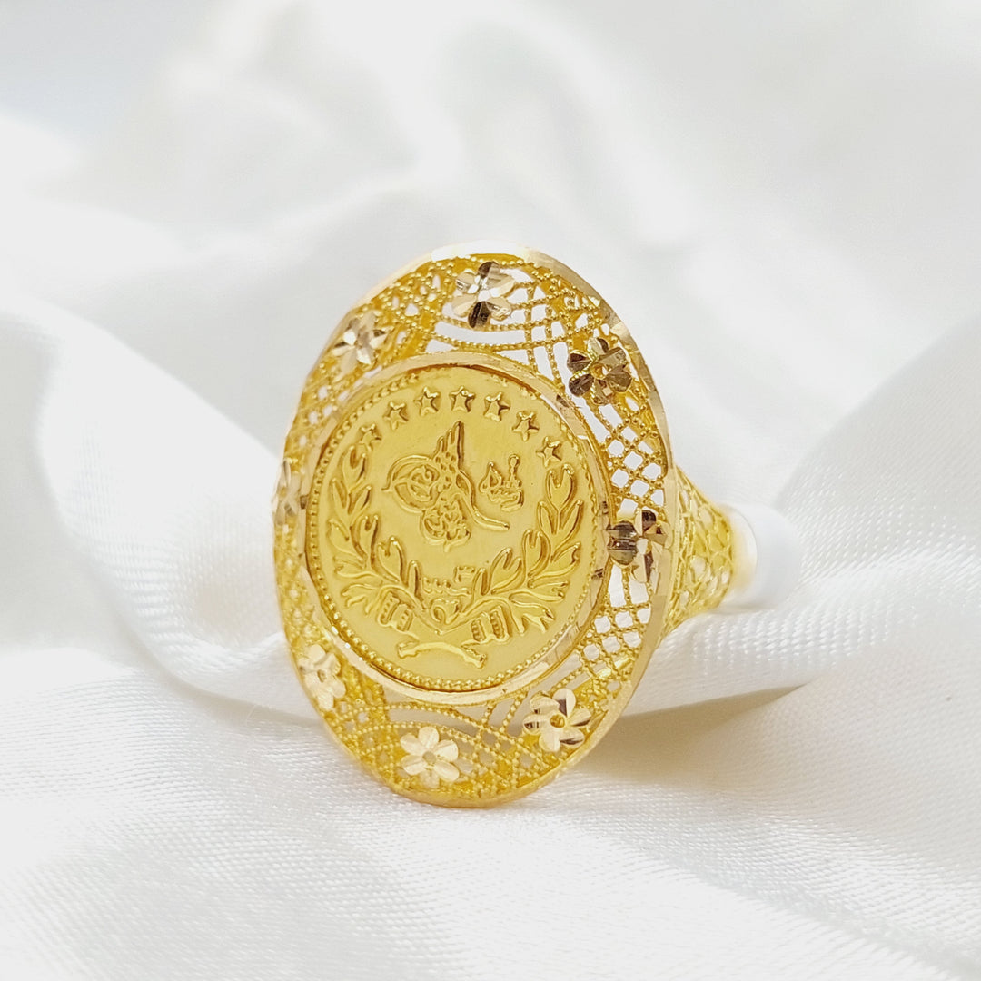 Rashadi Ring Made Of 21K Yellow Gold by Saeed Jewelry-28417