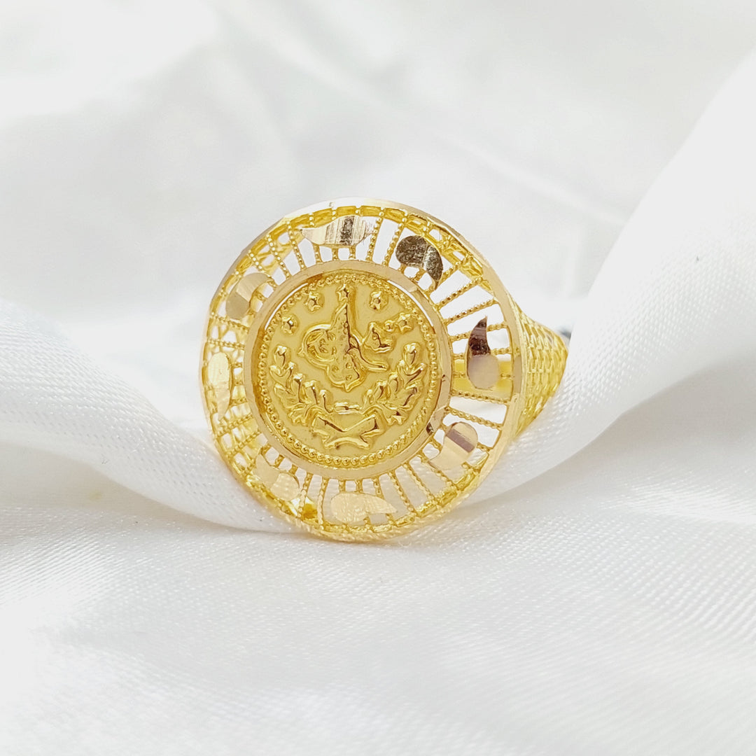 Rashadi Ring Made Of 21K Yellow Gold by Saeed Jewelry-28418