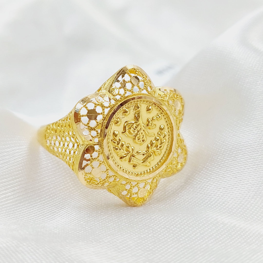 Rashadi Ring Made Of 21K Yellow Gold by Saeed Jewelry-28419