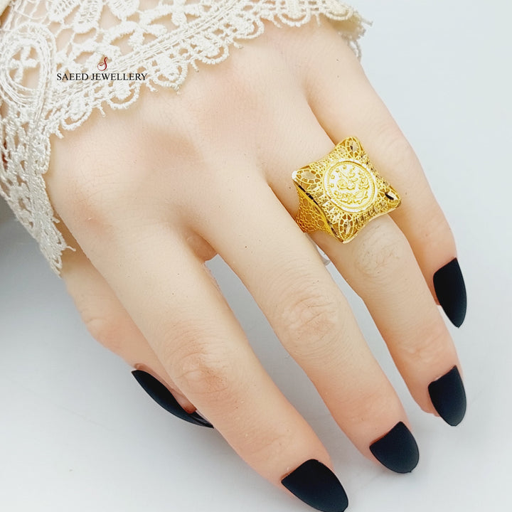 Rashadi Ring Made Of 21K Yellow Gold by Saeed Jewelry-28420