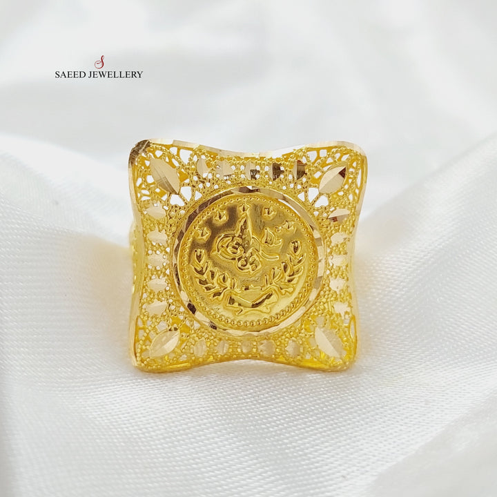 Rashadi Ring Made Of 21K Yellow Gold by Saeed Jewelry-28420