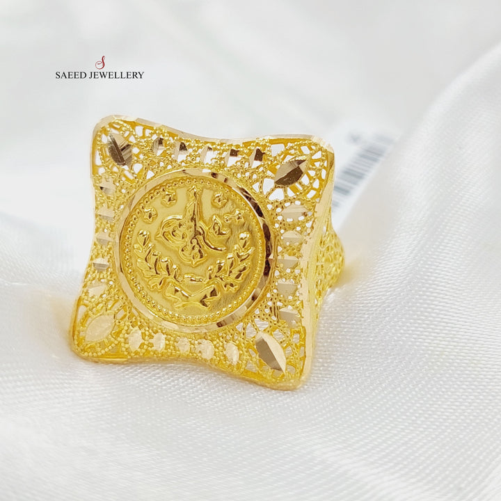 Rashadi Ring Made Of 21K Yellow Gold by Saeed Jewelry-28420