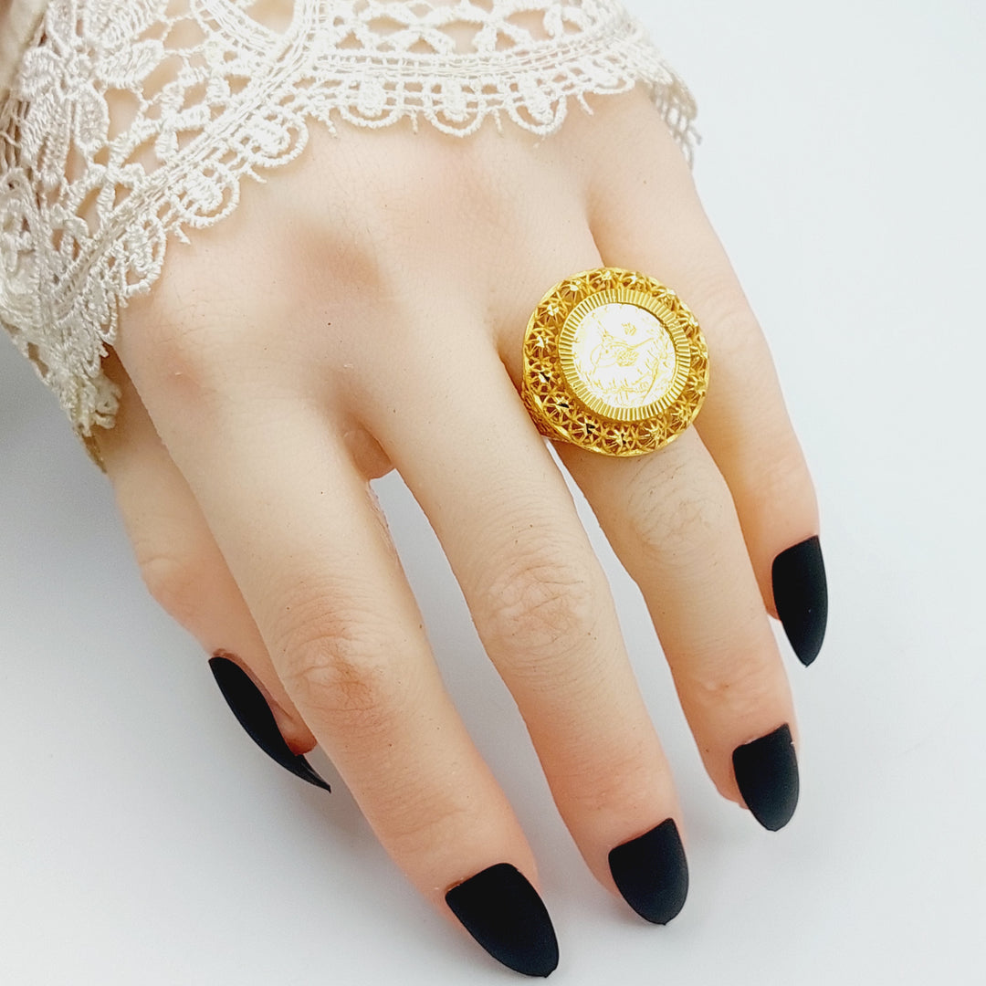 Rashadi Ring Made Of 21K Yellow Gold by Saeed Jewelry-28492