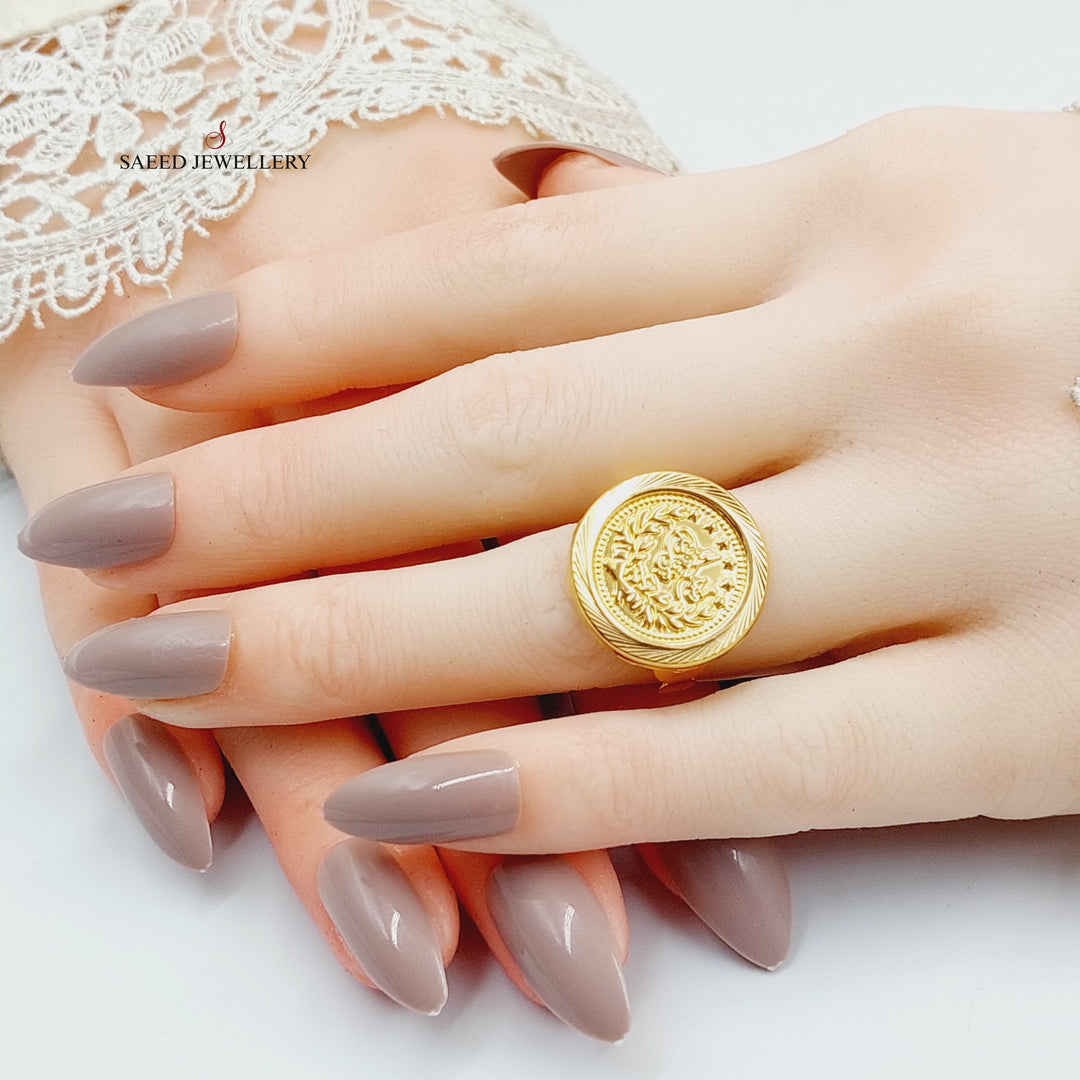 Rashadi Ring  Made Of 21K Yellow Gold by Saeed Jewelry-28965
