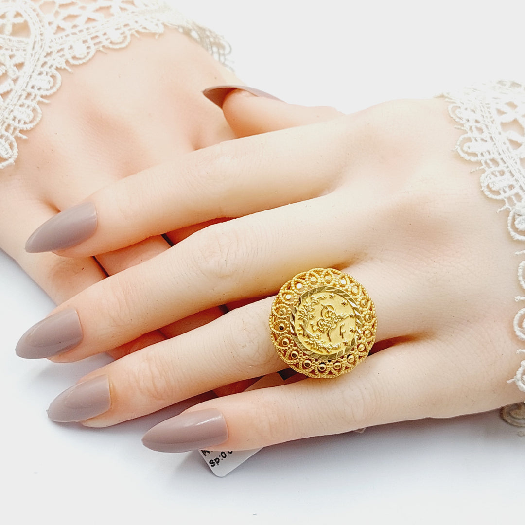 Rashadi Ring  Made Of 21K Yellow Gold by Saeed Jewelry-29254