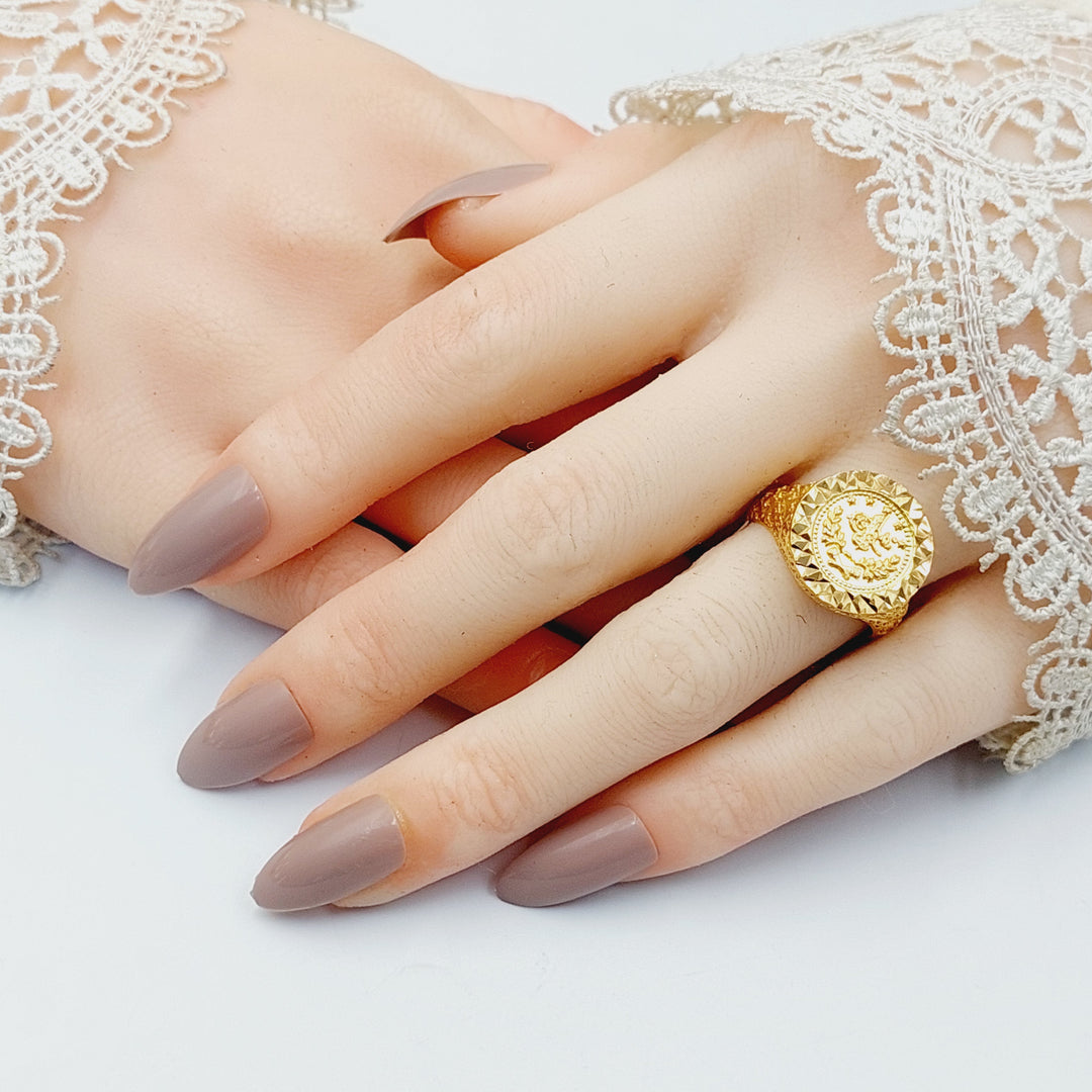 Rashadi Ring  Made Of 21K Yellow Gold by Saeed Jewelry-30724