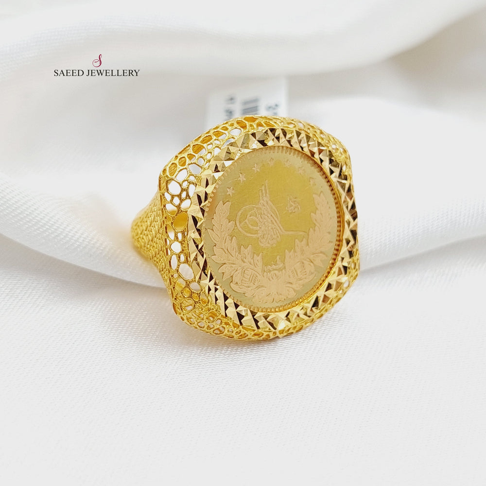 Rashadi Ring  Made of 21K Yellow Gold by Saeed Jewelry-21k-ring-31189