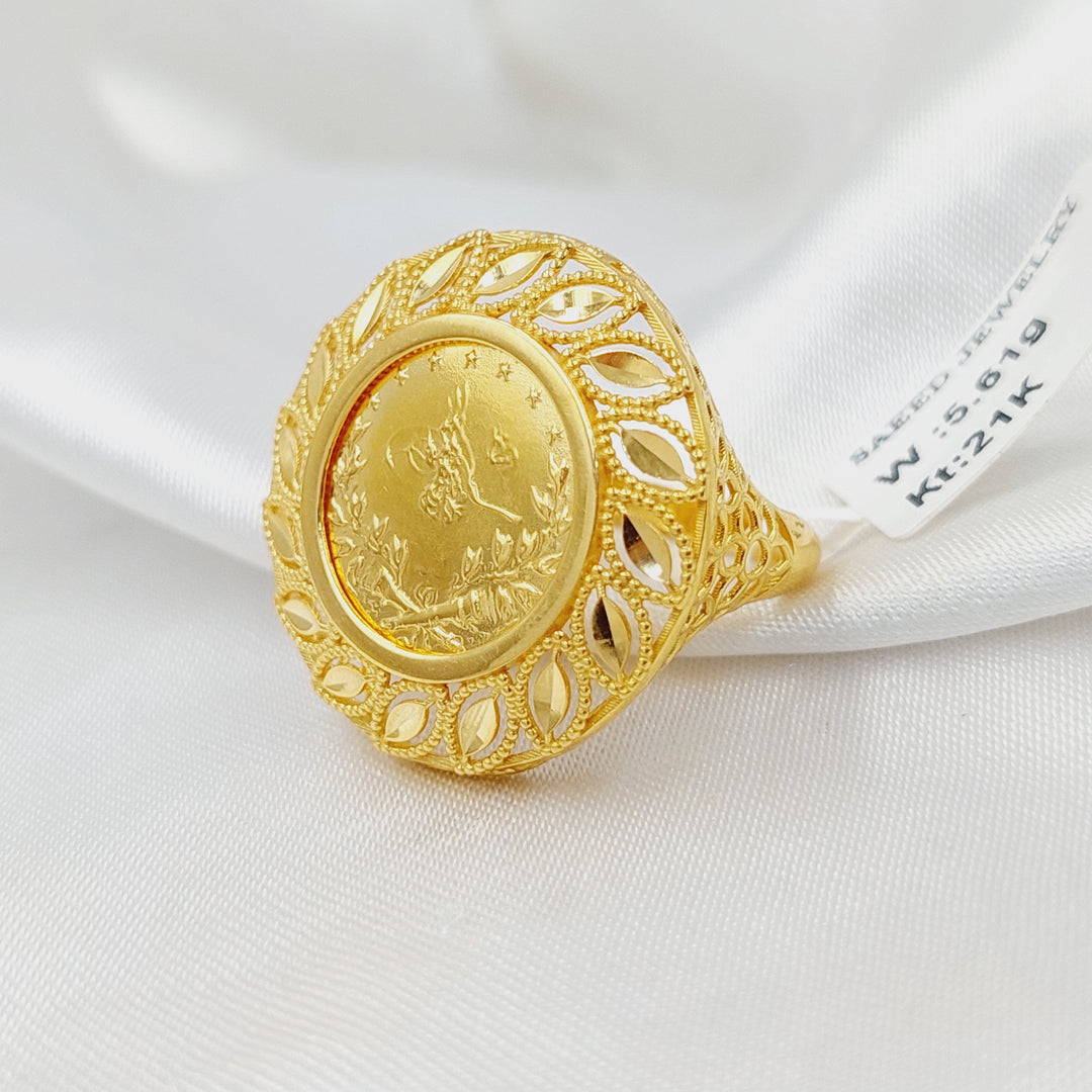 Rashadi Ring  Made of 21K Yellow Gold by Saeed Jewelry-31025