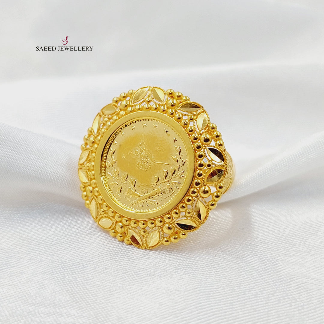 Rashadi Ring  Made of 21K Yellow Gold by Saeed Jewelry-31027