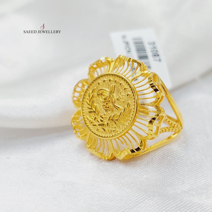 Rashadi Ring  Made of 21K Yellow Gold by Saeed Jewelry-31087