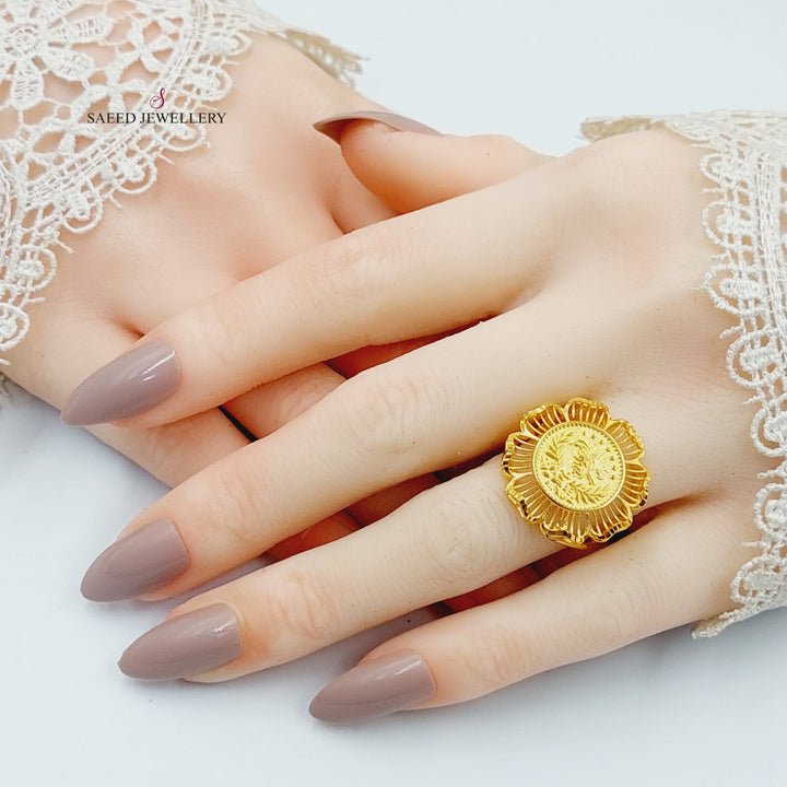 Rashadi Ring  Made of 21K Yellow Gold by Saeed Jewelry-31087