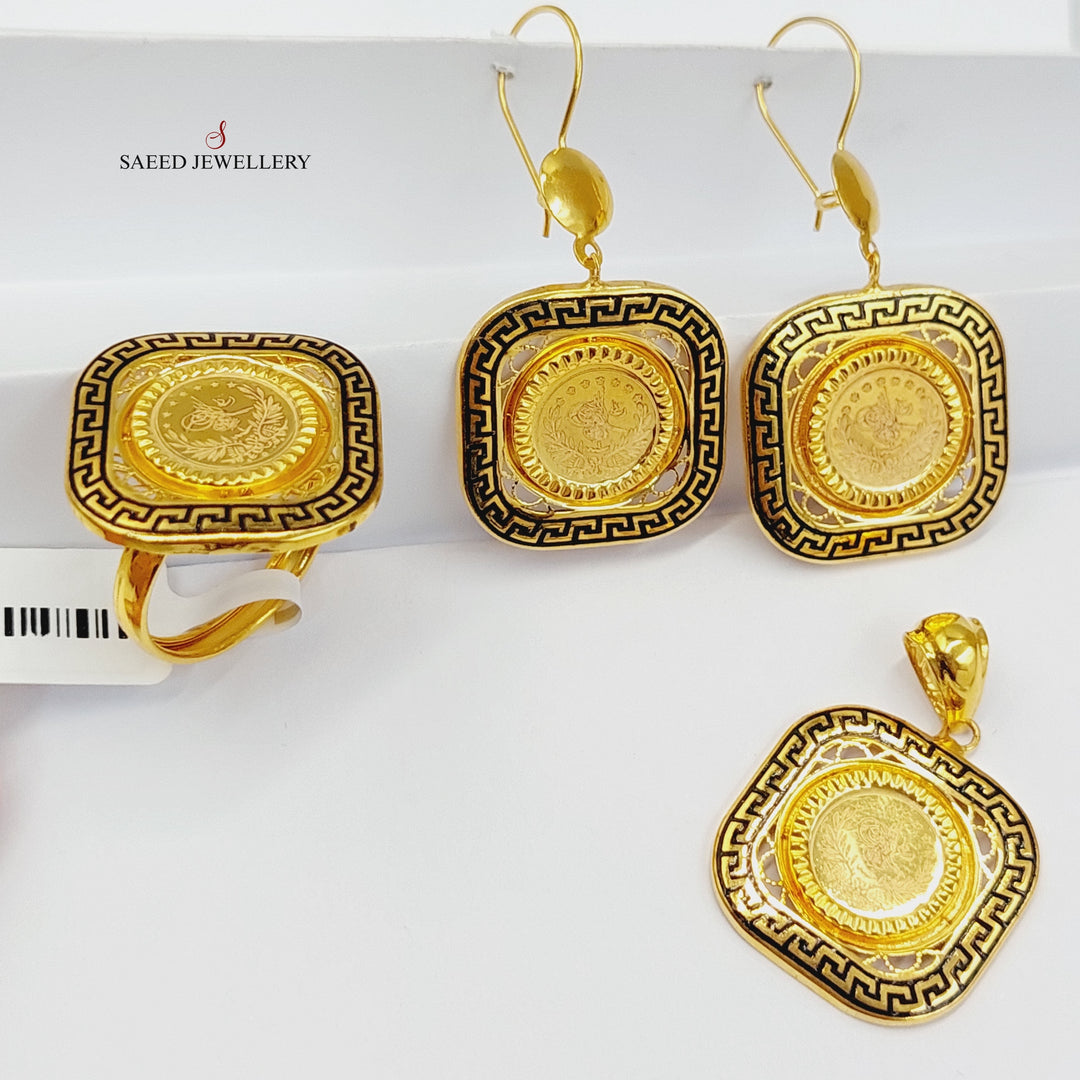 Rashadi Set Made Of 21K Yellow Gold by Saeed Jewelry-28115