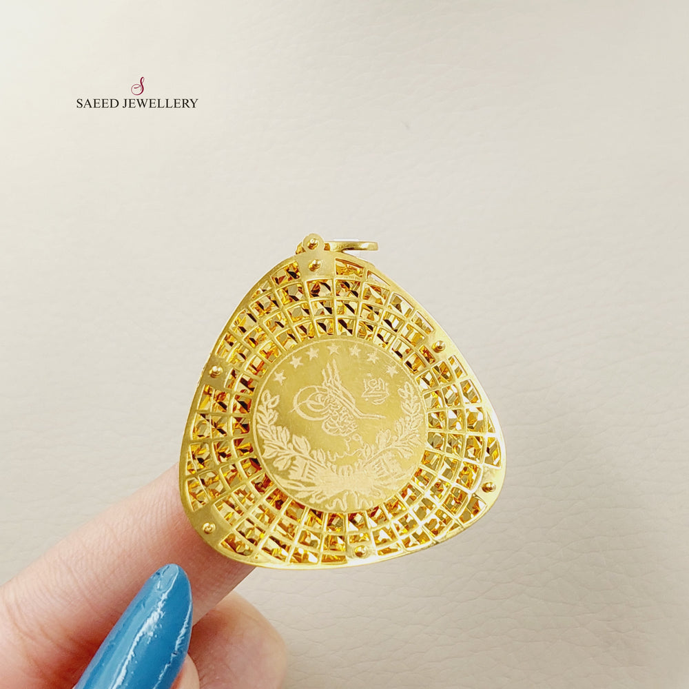 Rashadi Turkish Pendant  Made Of 21K Yellow Gold by Saeed Jewelry-30429