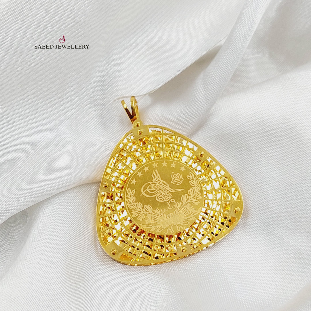Rashadi Turkish Pendant  Made Of 21K Yellow Gold by Saeed Jewelry-30429