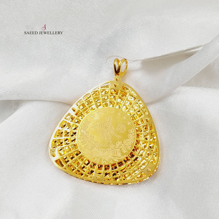 Rashadi Turkish Pendant  Made Of 21K Yellow Gold by Saeed Jewelry-30429